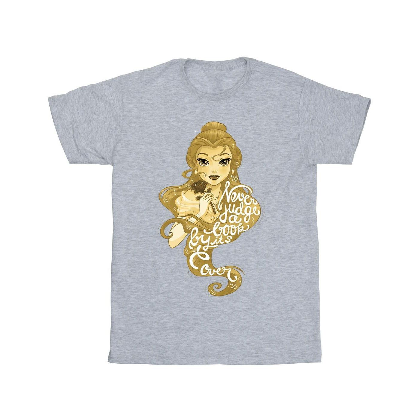 Image of Beauty And The Beast Never Judge Tshirt Unisex Grau 152-158