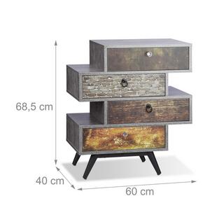 B2X Comò vintage con 4 cassetti  