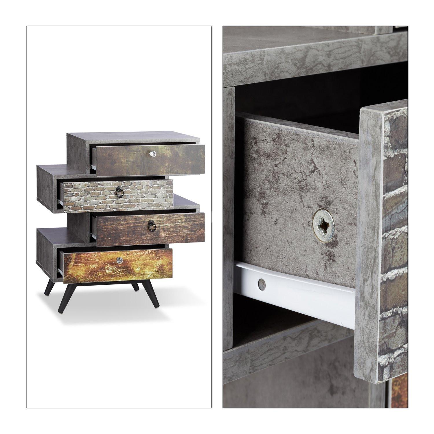 B2X Comò vintage con 4 cassetti  