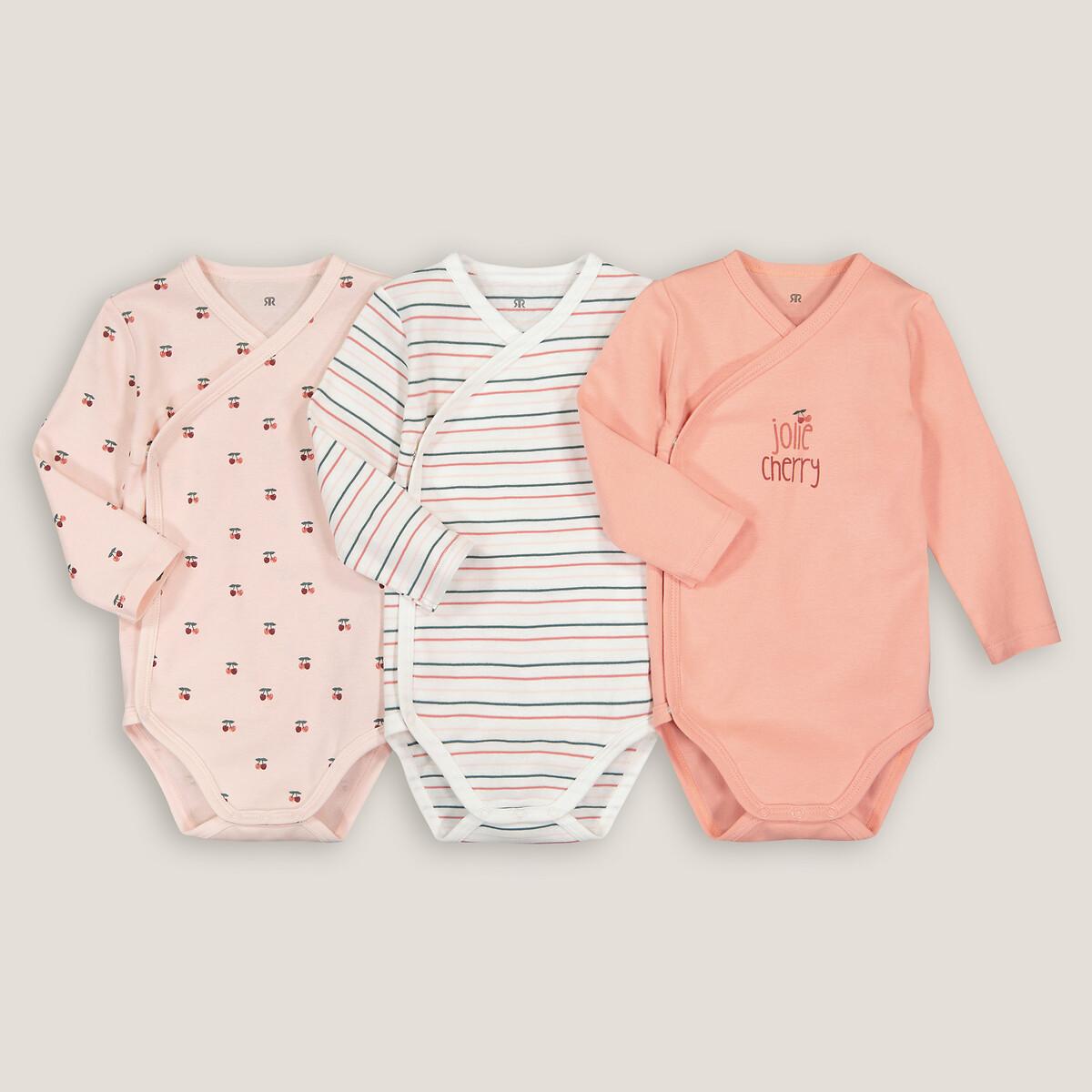 Image of 3er-pack Erstlings-bodys Unisex Rosa 0-3M