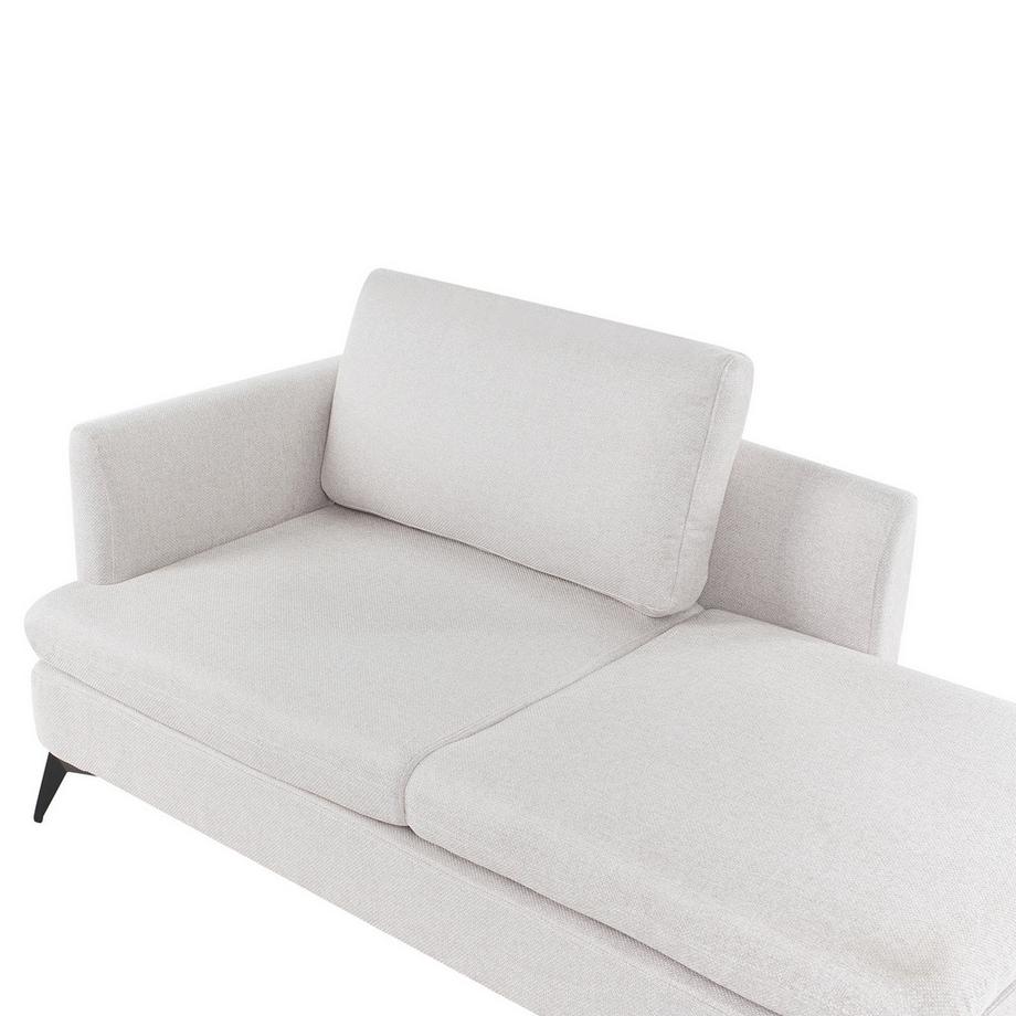 Beliani Linksseitige Chaiselongue aus Stoff  SIEVOZ  