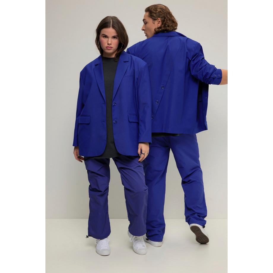 Studio Untold Blazer Oversized Manches Longues Unisexe avec Patte de Boutonnage au Dos  