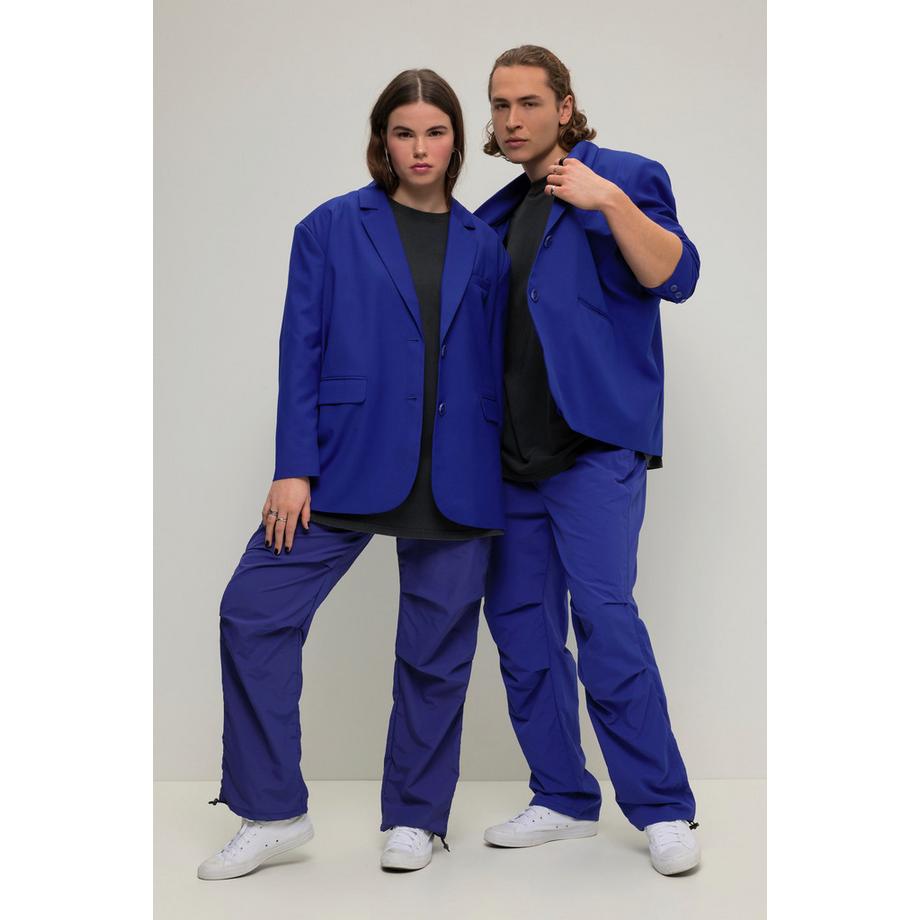 Studio Untold Blazer Oversized Manches Longues Unisexe avec Patte de Boutonnage au Dos  