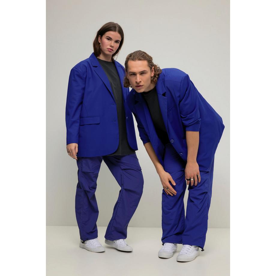 Studio Untold Blazer Oversized Manches Longues Unisexe avec Patte de Boutonnage au Dos  