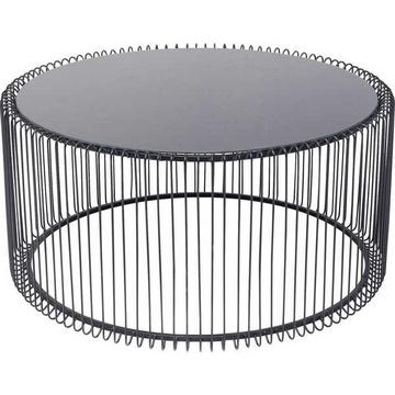 Table basse Wire Uno Noir Ø80cm