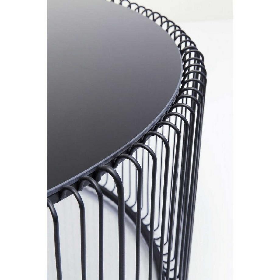 KARE Design Couchtisch Wire Uno Schwarz Ø80cm  