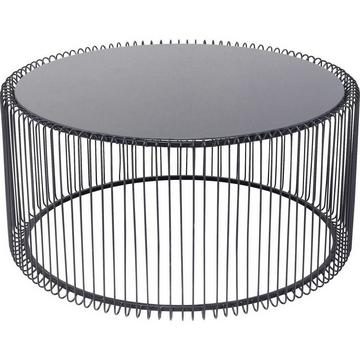 Table basse Wire Uno noir Ø80cm