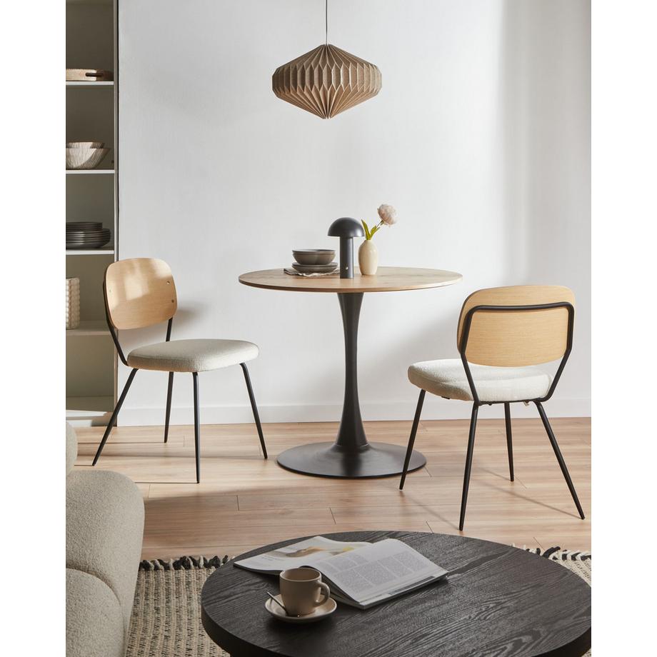Beliani Set di 2 sedie da pranzo en Bouclé Scandinavo EILEEN  
