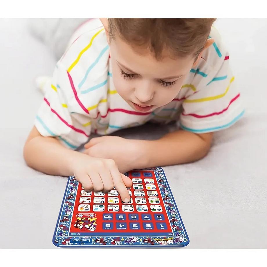 Lexibook  Spiderman Lerntablett mit Alphabet und tollen Funktionen (DE/EN) 
