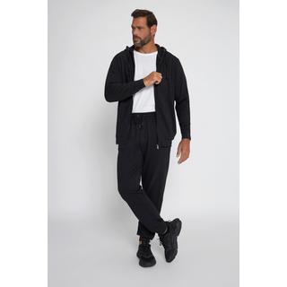 JP1880  Tenue de jogging, Homewear, 2 pièces, veste à capuche et pantalon noir 