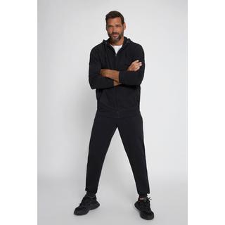 JP1880  Tenue de jogging, Homewear, 2 pièces, veste à capuche et pantalon noir 