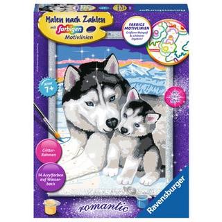 Ravensburger  Malen nach Zahlen Husky Kuss 