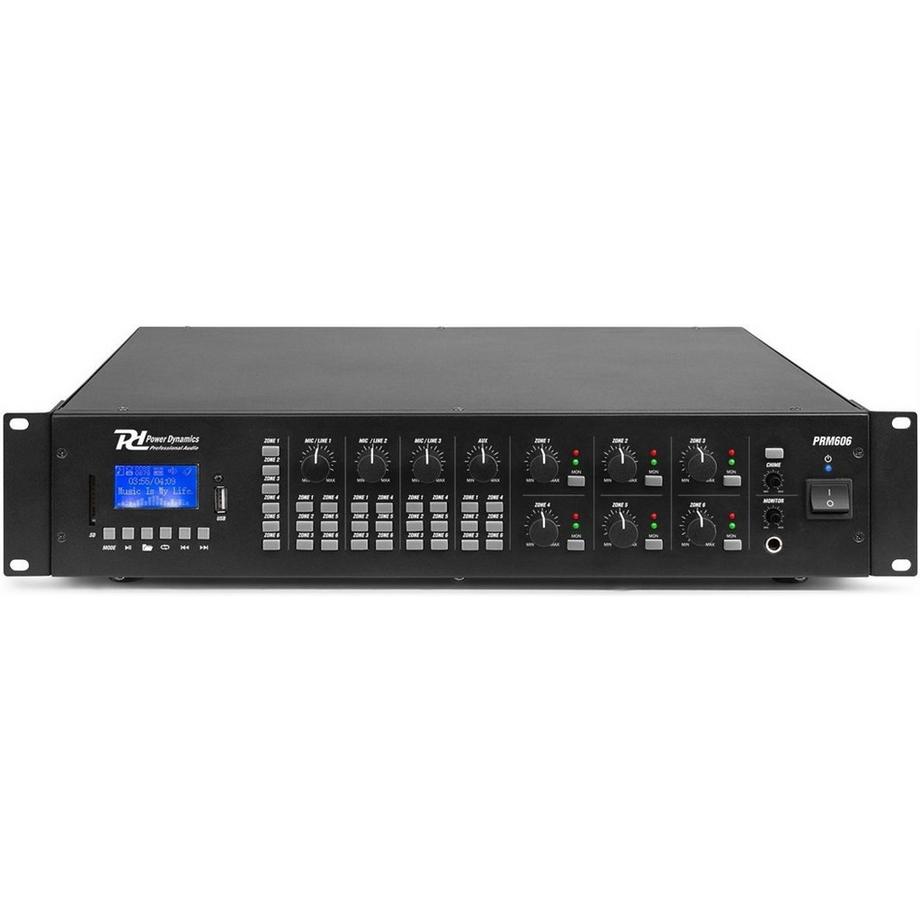 Power Dynamics  PRM606 100V 6-Zonen Matrix Verstärker, 6x60W 