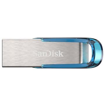 SanDisk Ultra Flair lecteur USB flash 32 Go USB Type-A 3.2 Gen 1 (3.1 Gen 1) Bleu, Argent