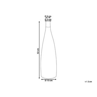 Beliani Blumenvase aus Terrakotta Rustikal BURGOS  