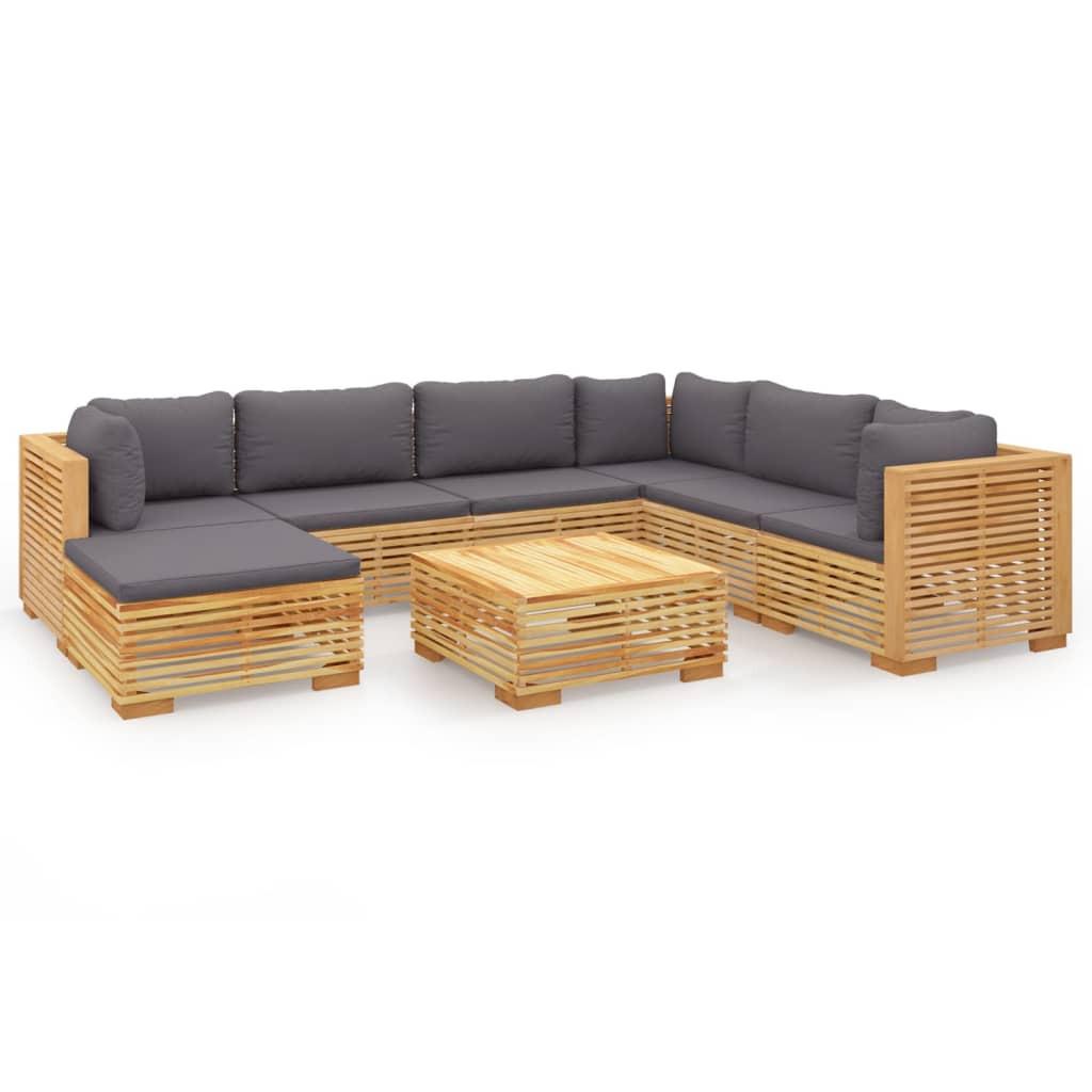 VidaXL set divani da giardino Teak riciclato  