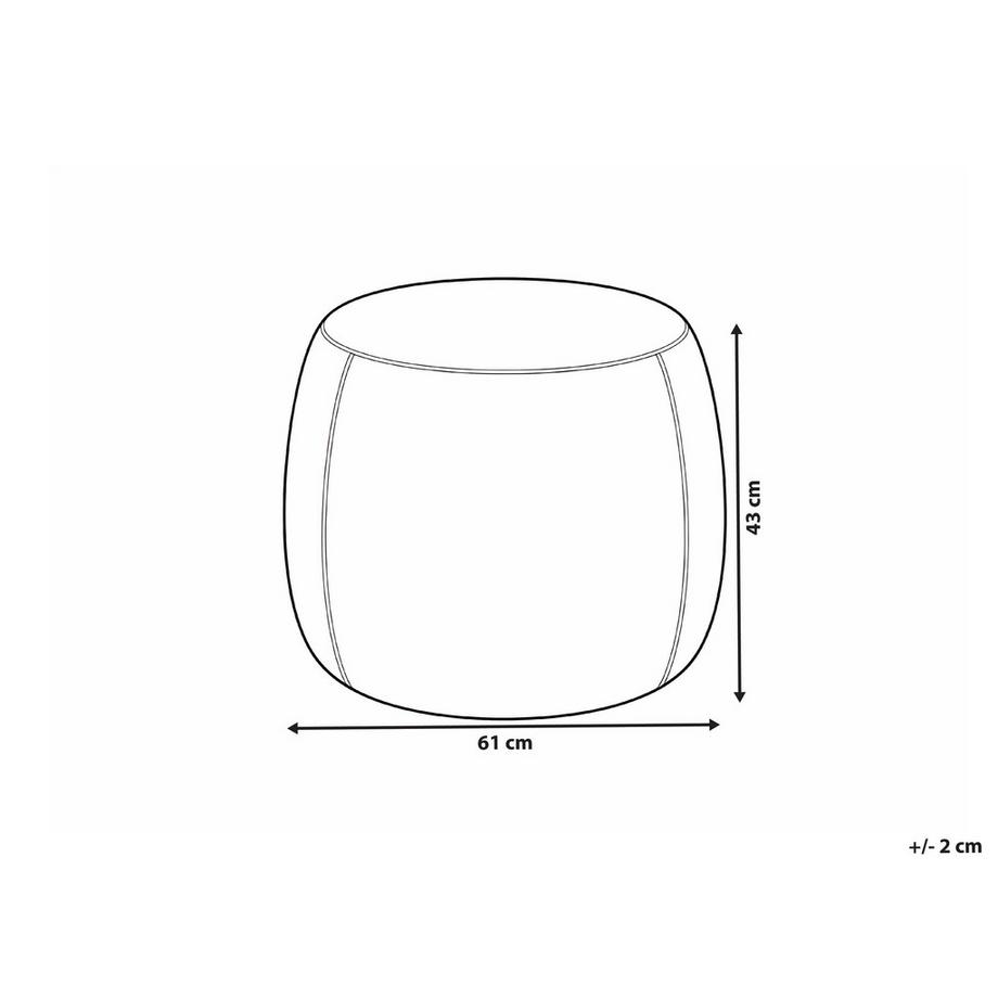 Beliani Pouf aus Stoff Modern ASHTON  