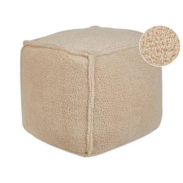 Pouf en Bouclé Moderne ALIPUR