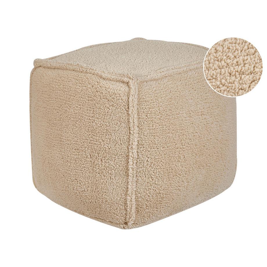 Beliani Pouf en Bouclé Moderne ALIPUR  