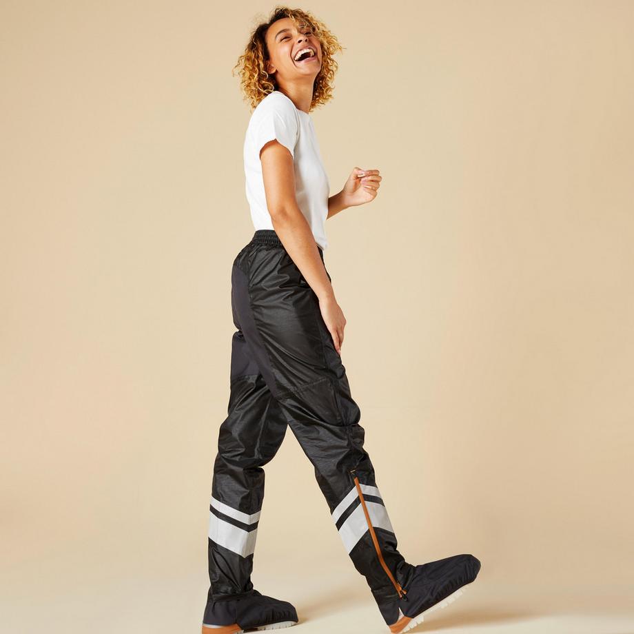 BTWIN  Surpantalon femme imperméable polyester 