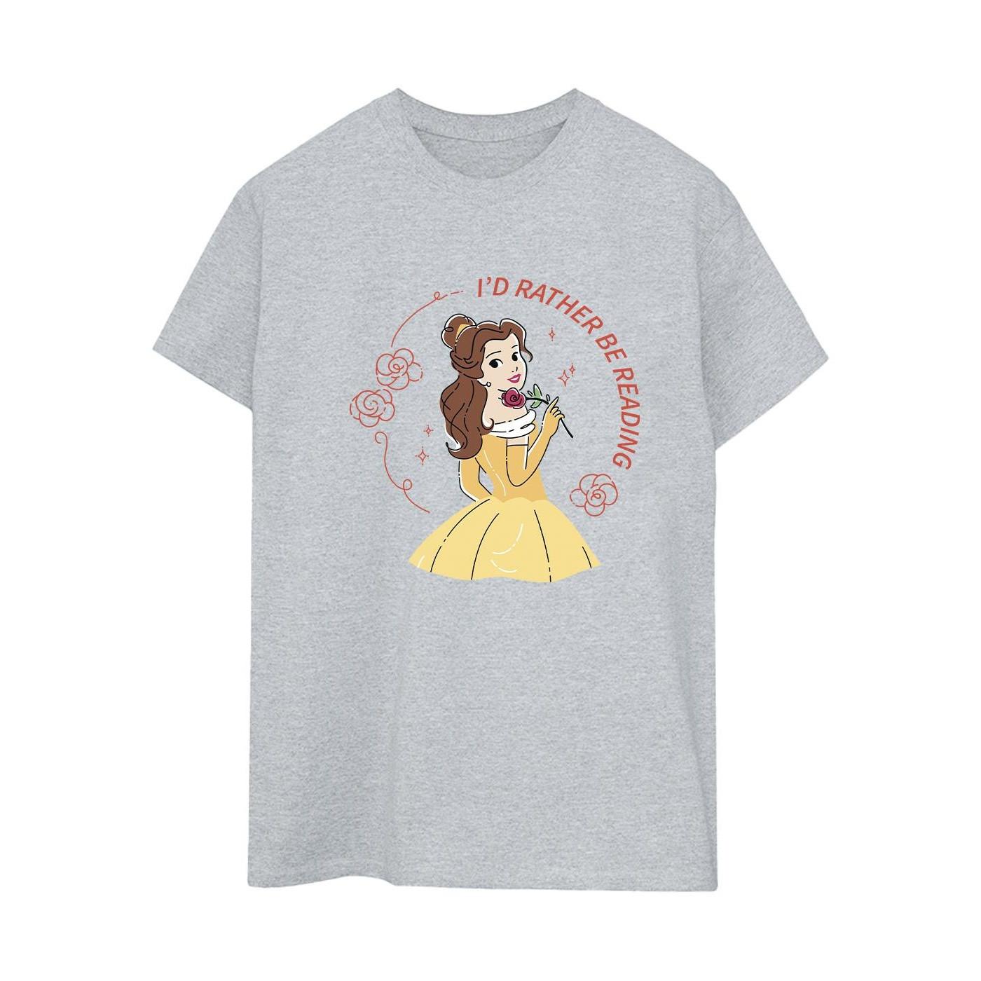 Disney  Beauty And The Beast I'd Rather Be Reading TShirt 