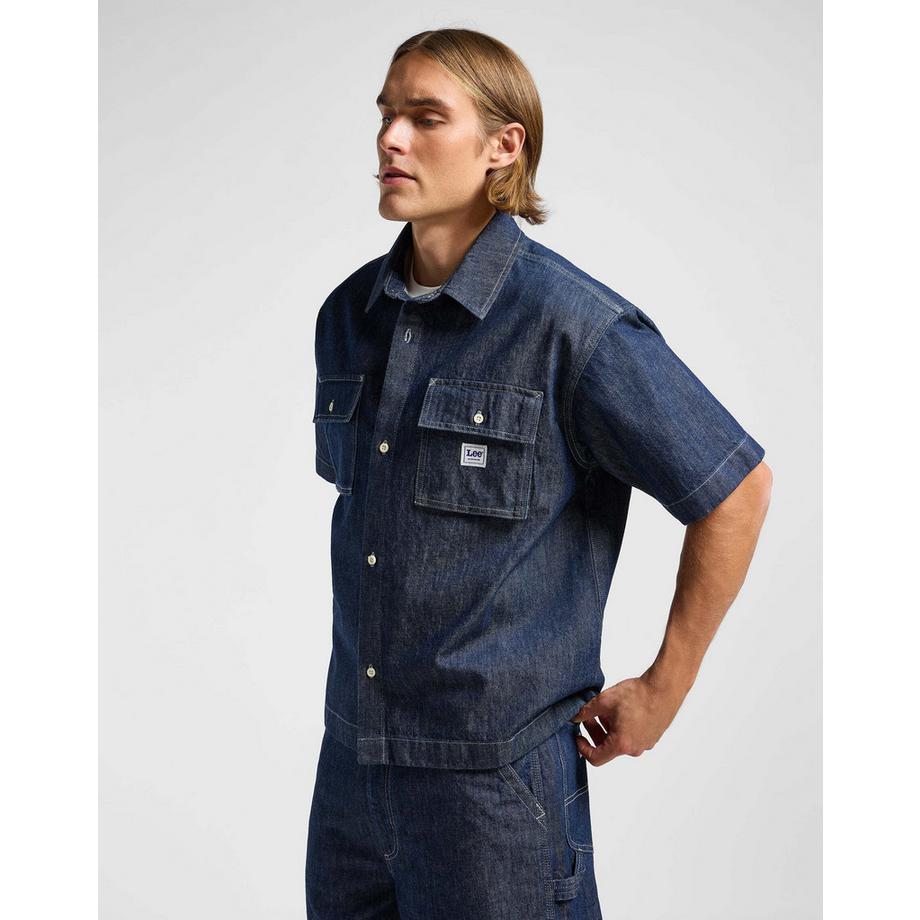 Lee Camicia in denim a maniche corte Workwear  