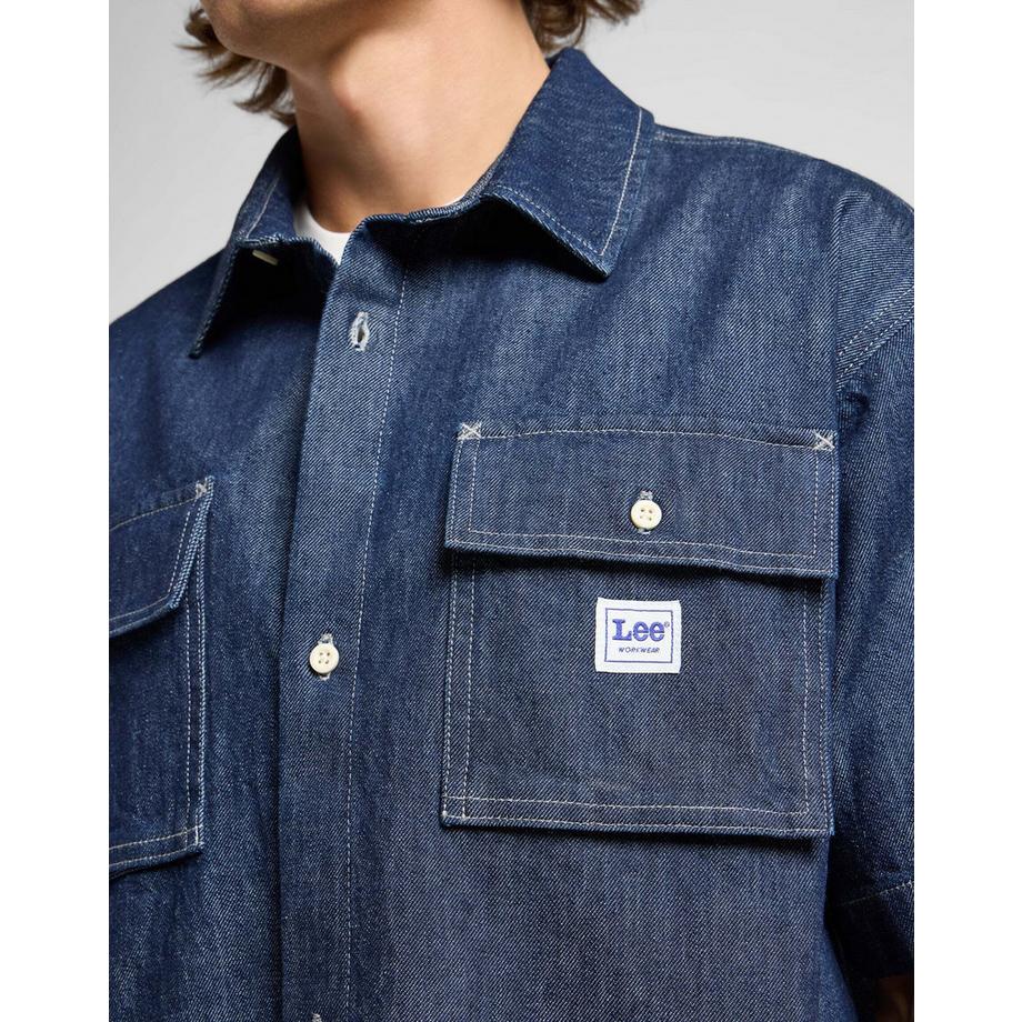 Lee Camicia in denim a maniche corte Workwear  