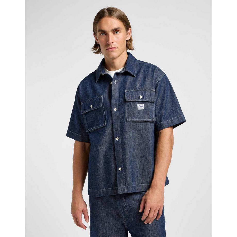 Lee Camicia in denim a maniche corte Workwear  