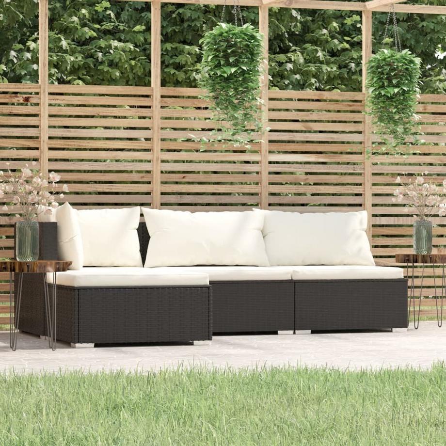 VidaXL Ensemble de meubles de jardin rotin synthétique  