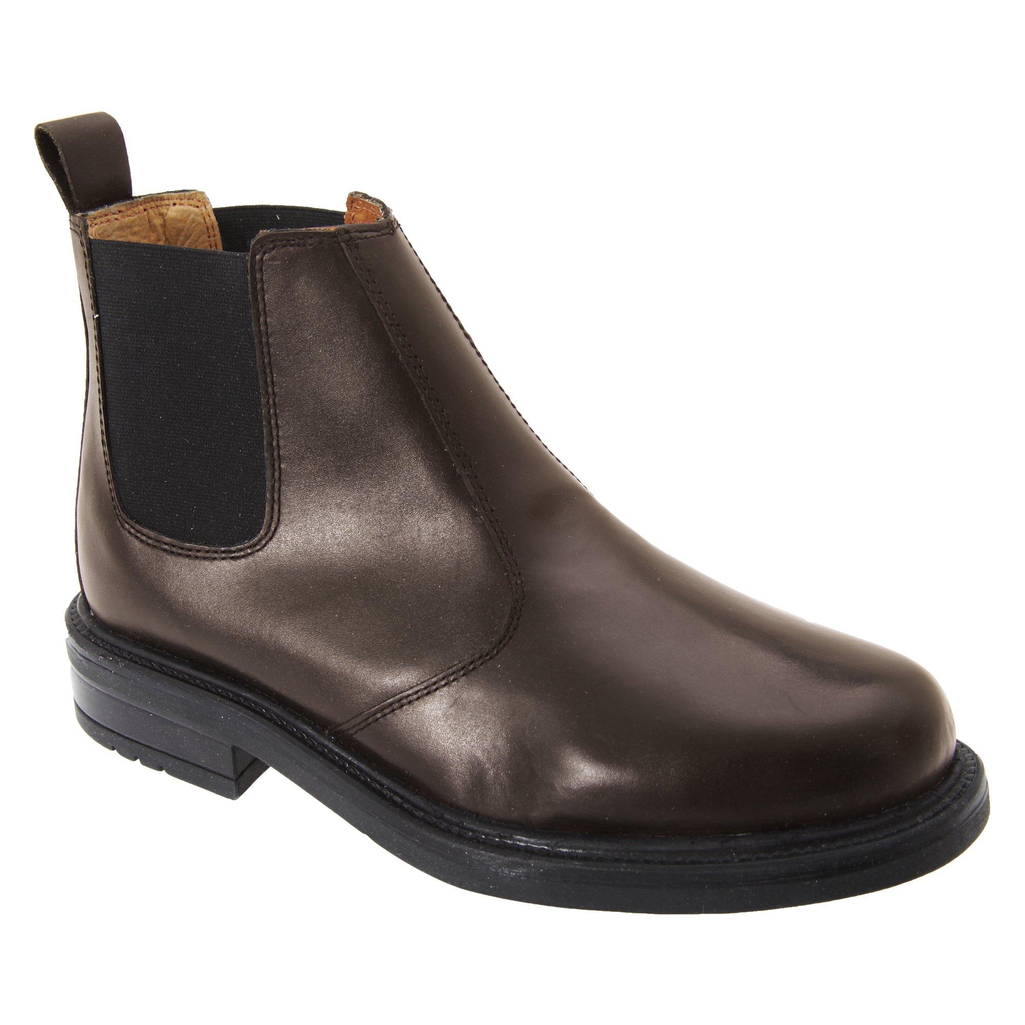 Image of Chelsea Leder Stiefeletten Herren Braun 48