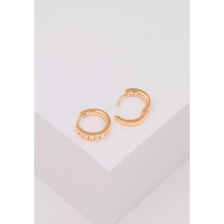 MUAU Schmuck  Creolen Rotgold 750 Brillanten 0.31ct. Scharnier 12x3mm 