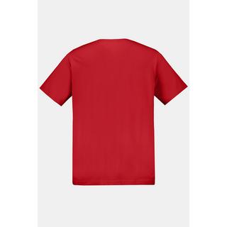 JP1880  T-shirt Basic en coton peigné, col rond salsa 