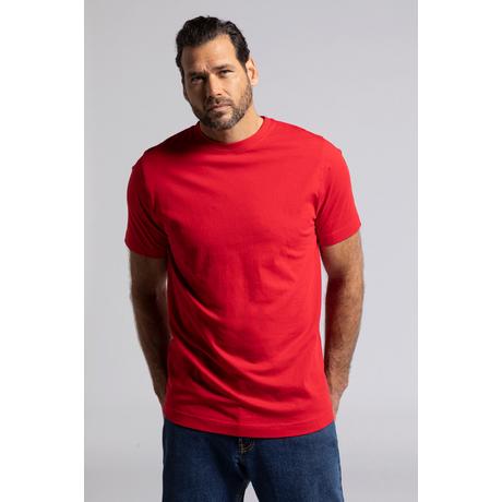 JP1880  T-shirt Basic en coton peigné, col rond salsa 