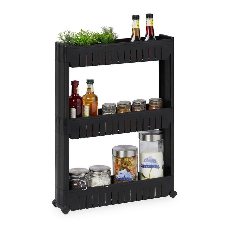 Carrello stretto con 3 ripiani