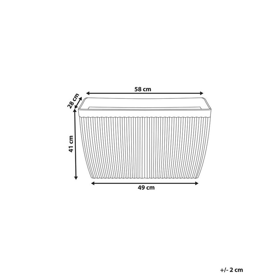 Beliani Vaso per piante en Fibra d'argilla  SISAL  