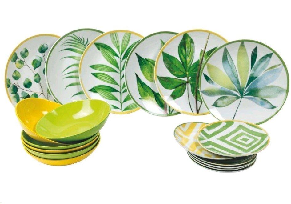 Image of Oriental Botanique Geschirrset Porzellan, 18-tlg Oriental Botanique Geschirrset Porzellan, 18-tlg