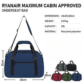 Only-bags.store Ryanair Handgepäck Reisetasche 40 x 20 x 25 cm  