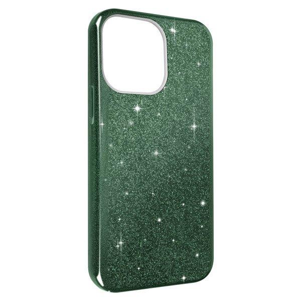 Avizar  Coque iPhone 14 Pro Max Paillettes Vert 