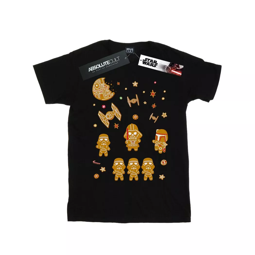 STAR WARS - Gingerbread Empire TShirt, für Damen, Schwarz, Größe S