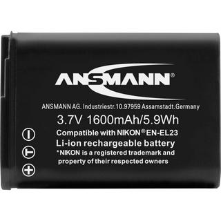 ANSMANN  EN-EL23 Kamera-Akku ersetzt Original-Akku (Kamera) EN-EL23 3.7 V 1600 mAh 