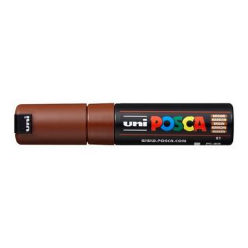 UNI-BALL Posca Marker 8mm PC-8K BROWN braun, Keilspitze