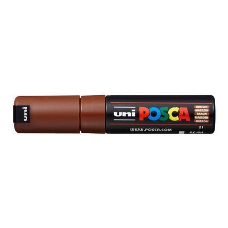 uni-ball UNI-BALL Posca Marker 8mm PC-8K BROWN braun, Keilspitze  