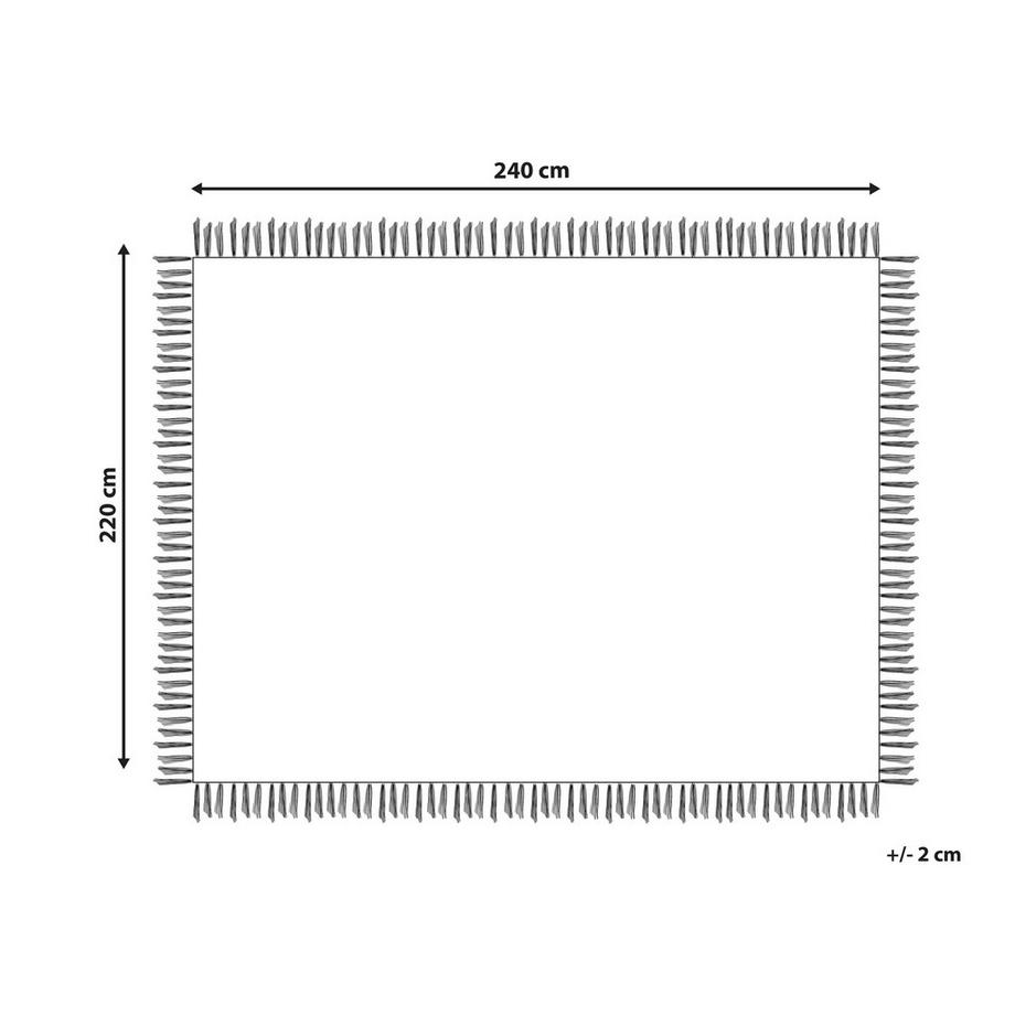 Beliani YERBENT Copriletto in Cotone  