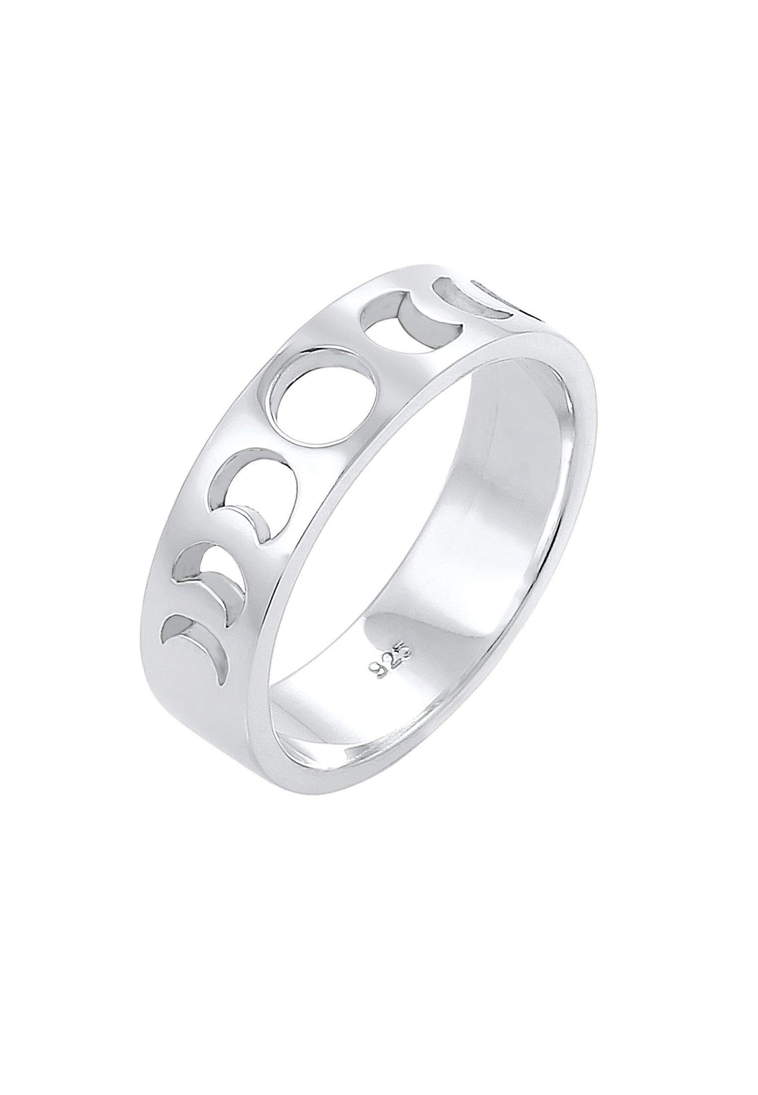 Image of Ring Mondphasen Cut-out Damen Silber 54mm