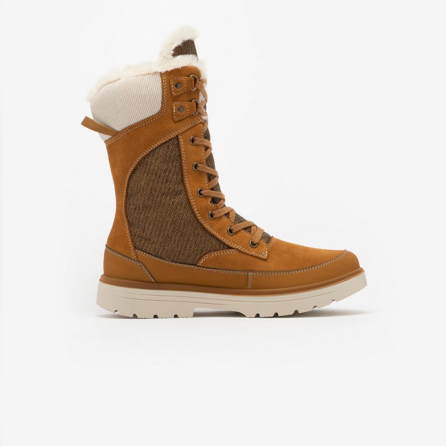 QUECHUA Bottes de neige cuir  