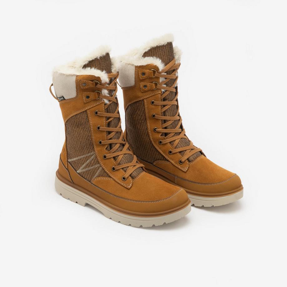 QUECHUA Bottes de neige cuir  