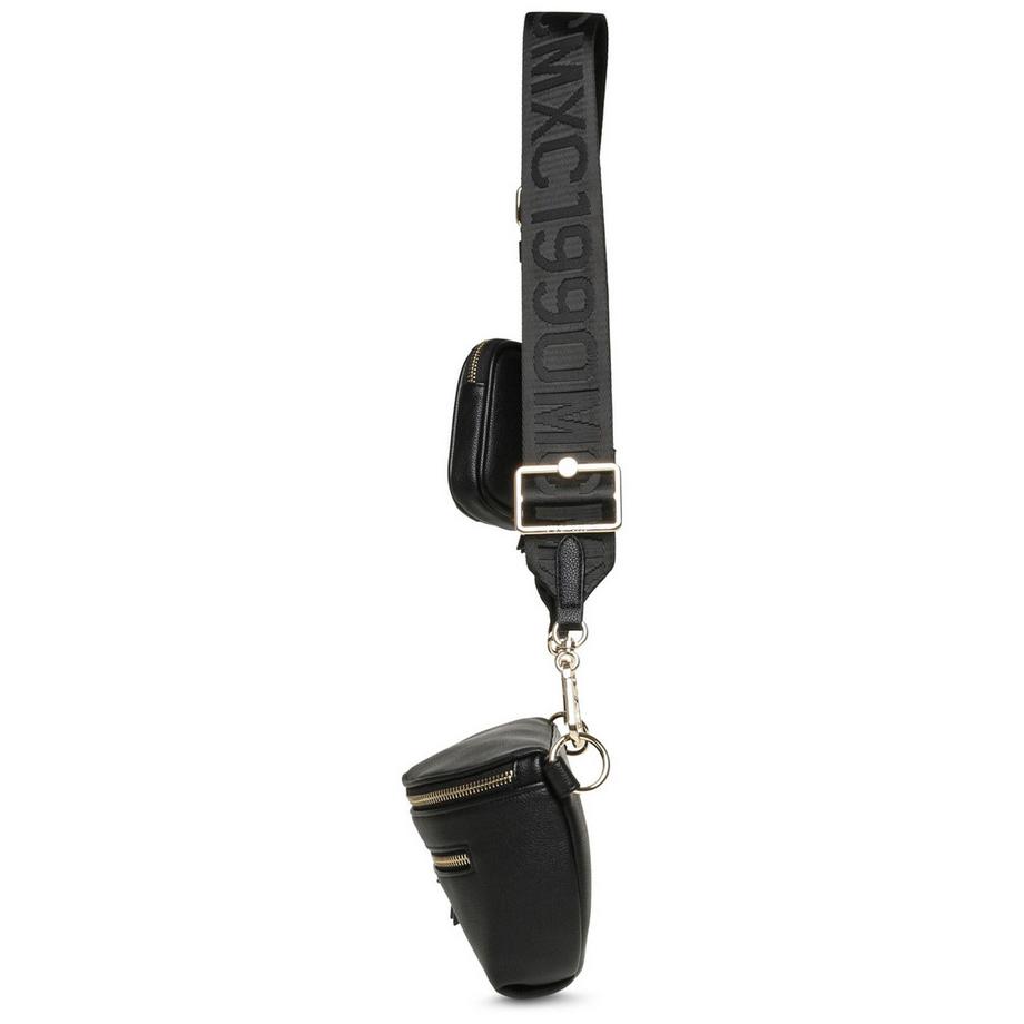 STEVE MADDEN Sac banane noir avec mini sac amovible  