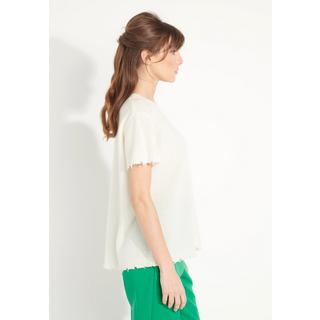 Studio Cashmere8  AVA 6 T-Shirt Rundhalsausschnitt -100% Kaschmir déjaugé 