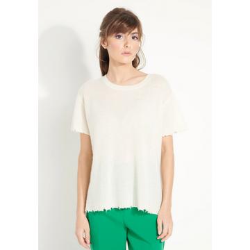 AVA 6 T shirt girocollo -100% cashmere déjaugé