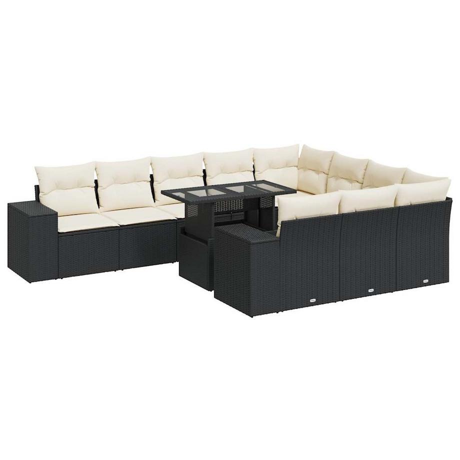 Ensemble de canapés de jardin rotin synthétique